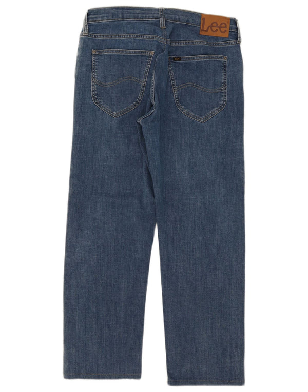Lee Womens Daren Zip Fly Straight Jeans W34 L27 Μπλε βαμβακερό