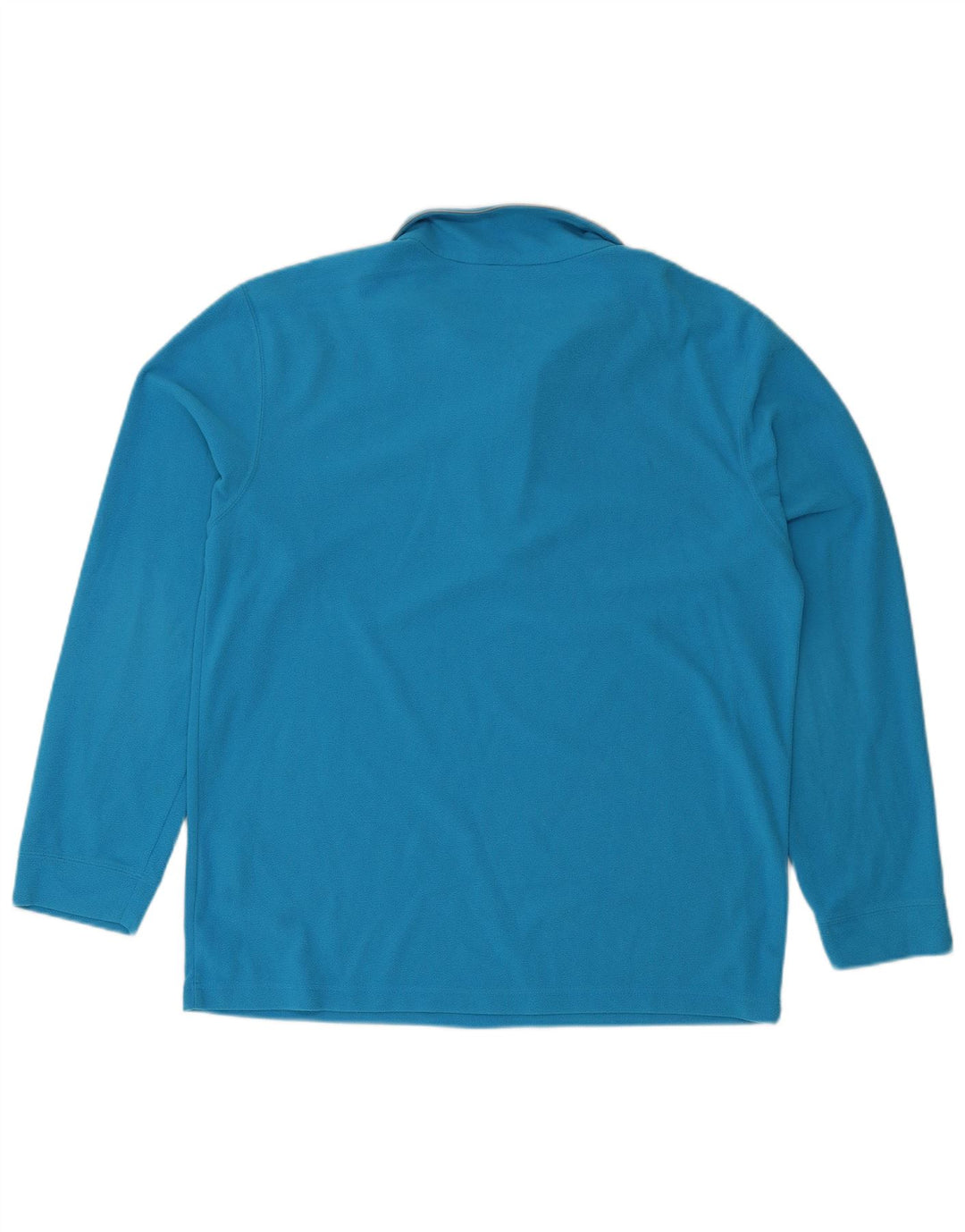 IGUANA Mens Graphic Zip Neck Fleece Jumper XL Blue Polyester
