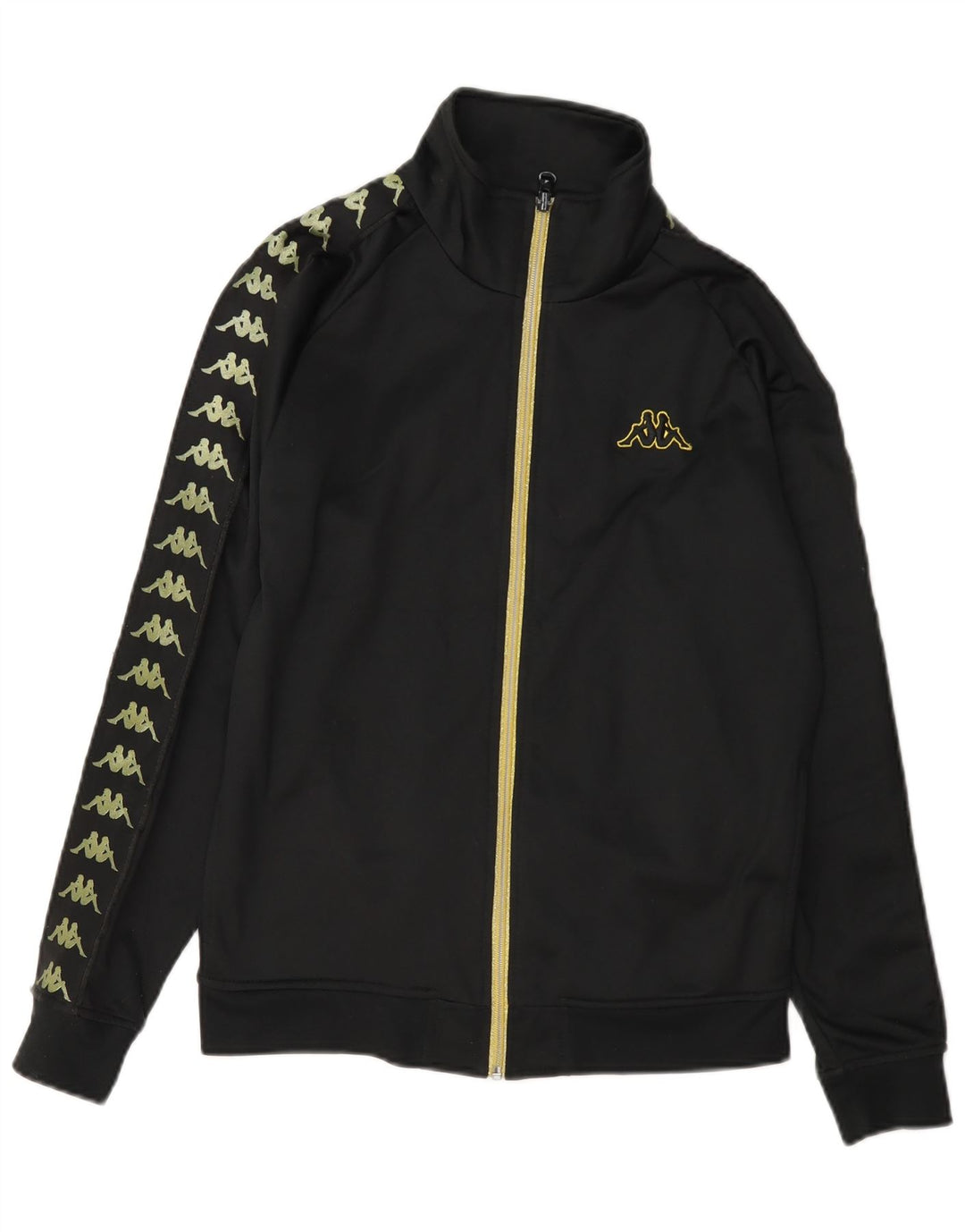Γυναικεία αθλητική φόρμα γραφικών Kappa Top Jacket UK 12 Medium Black Polyester