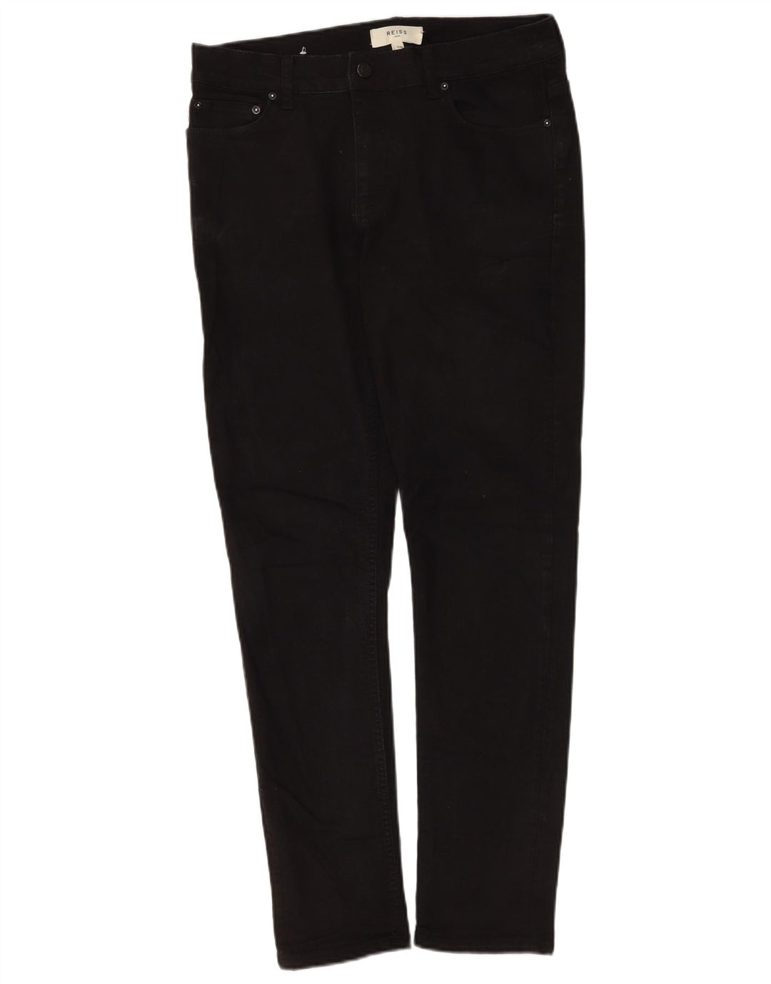 Reiss Γυναικείο Slim Jeans W30 L32 Μαύρο βαμβακερό