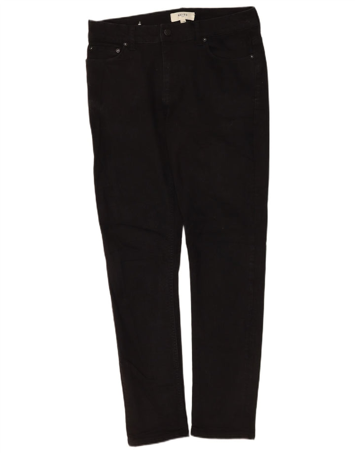 Reiss Γυναικείο Slim Jeans W30 L32 Μαύρο βαμβακερό