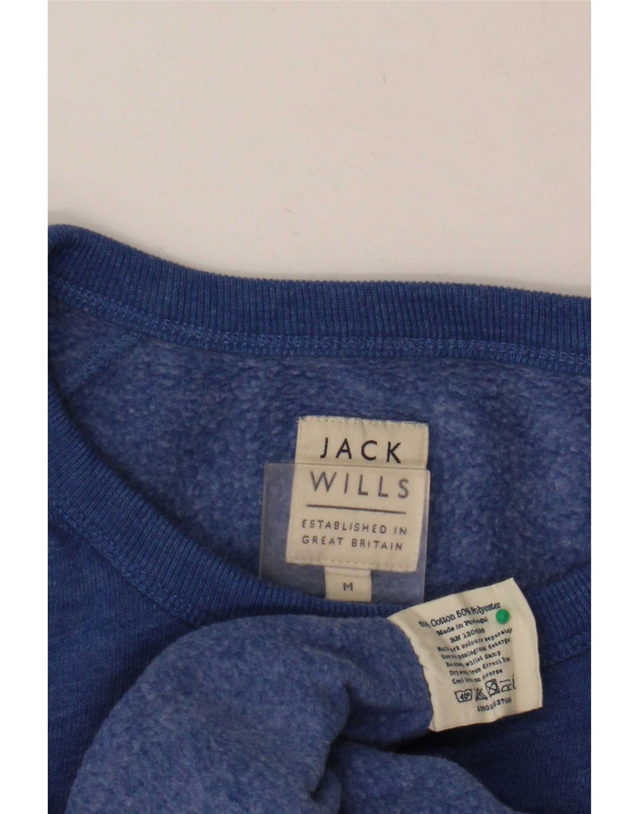 Jack Wills Ανδρικό φούτερ Jumper Medium Blue Cotton