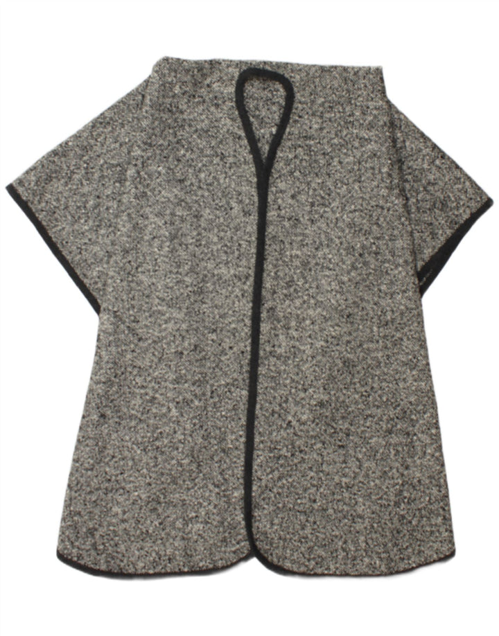 Vintage γυναικείο παλτό Cape One Size Grey Flecked