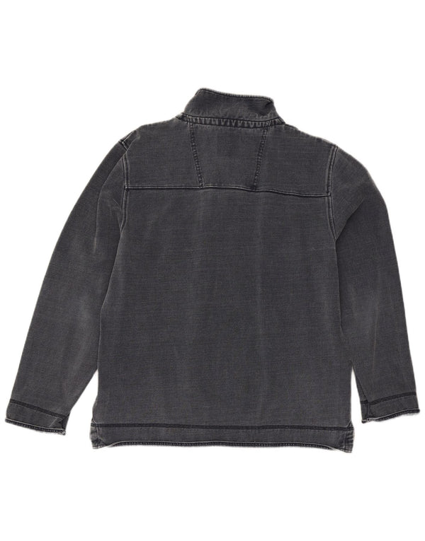 Ανδρικό φούτερ με φερμουάρ Crew Clothing Jumper XL Navy Blue Cotton