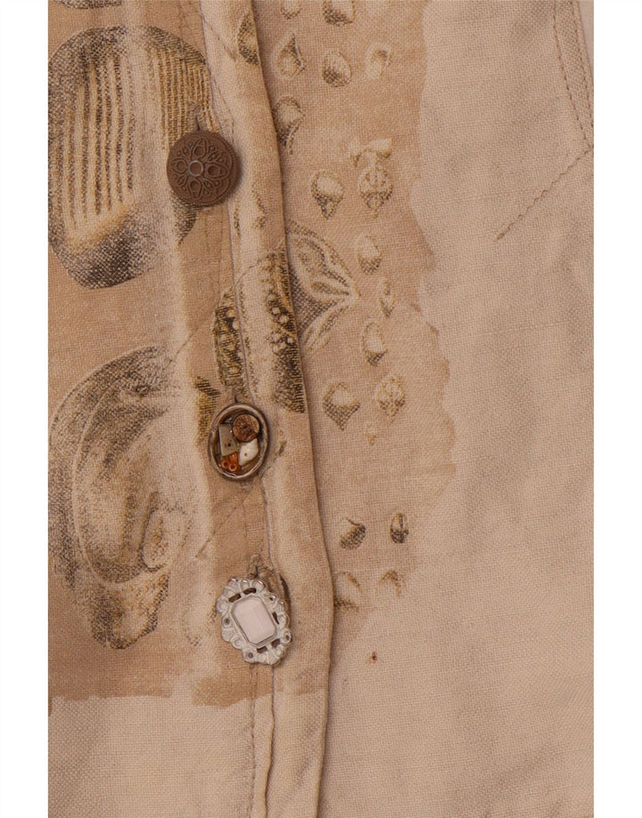 ELISA CAVALETTI Γυναικείο σακάκι 3/4 μανίκι UK 14 μεγάλο μπεζ