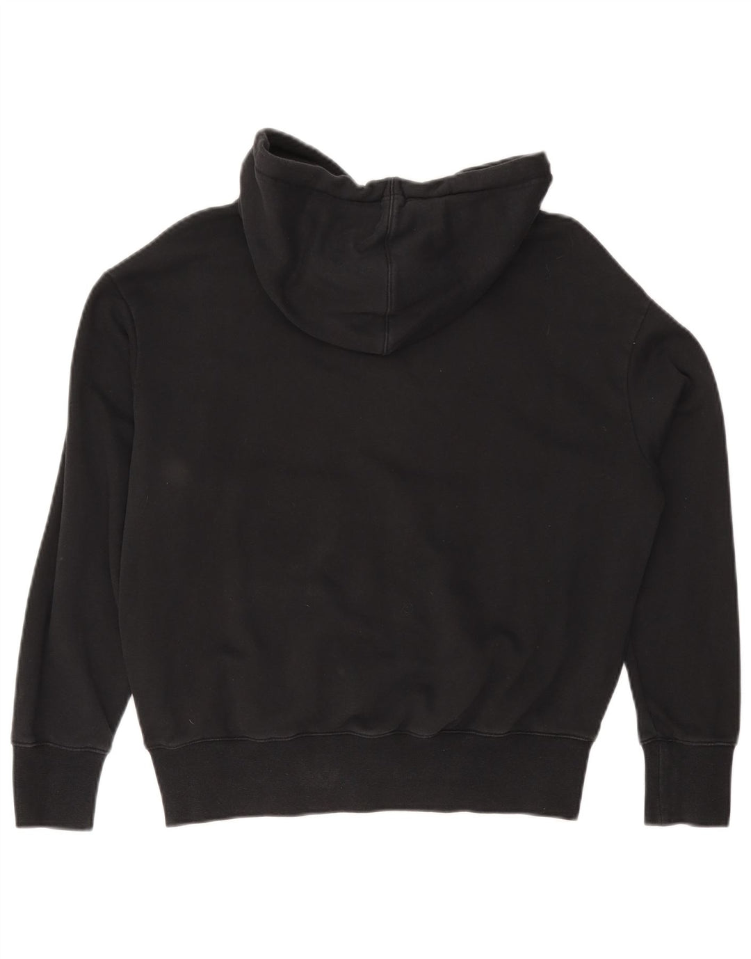 NIKE Γυναικείο Air Oversized Graphic Hoodie Jumper UK 6 XS Μαύρο βαμβακερό