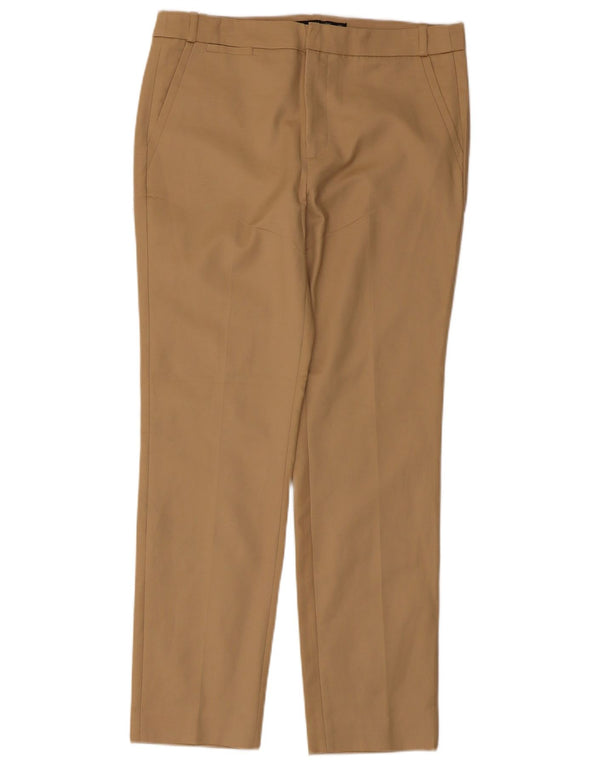 Zara Γυναικείο ίσιο παντελόνι Chino EU 40 Medium W30 L28 Beige βαμβακερό
