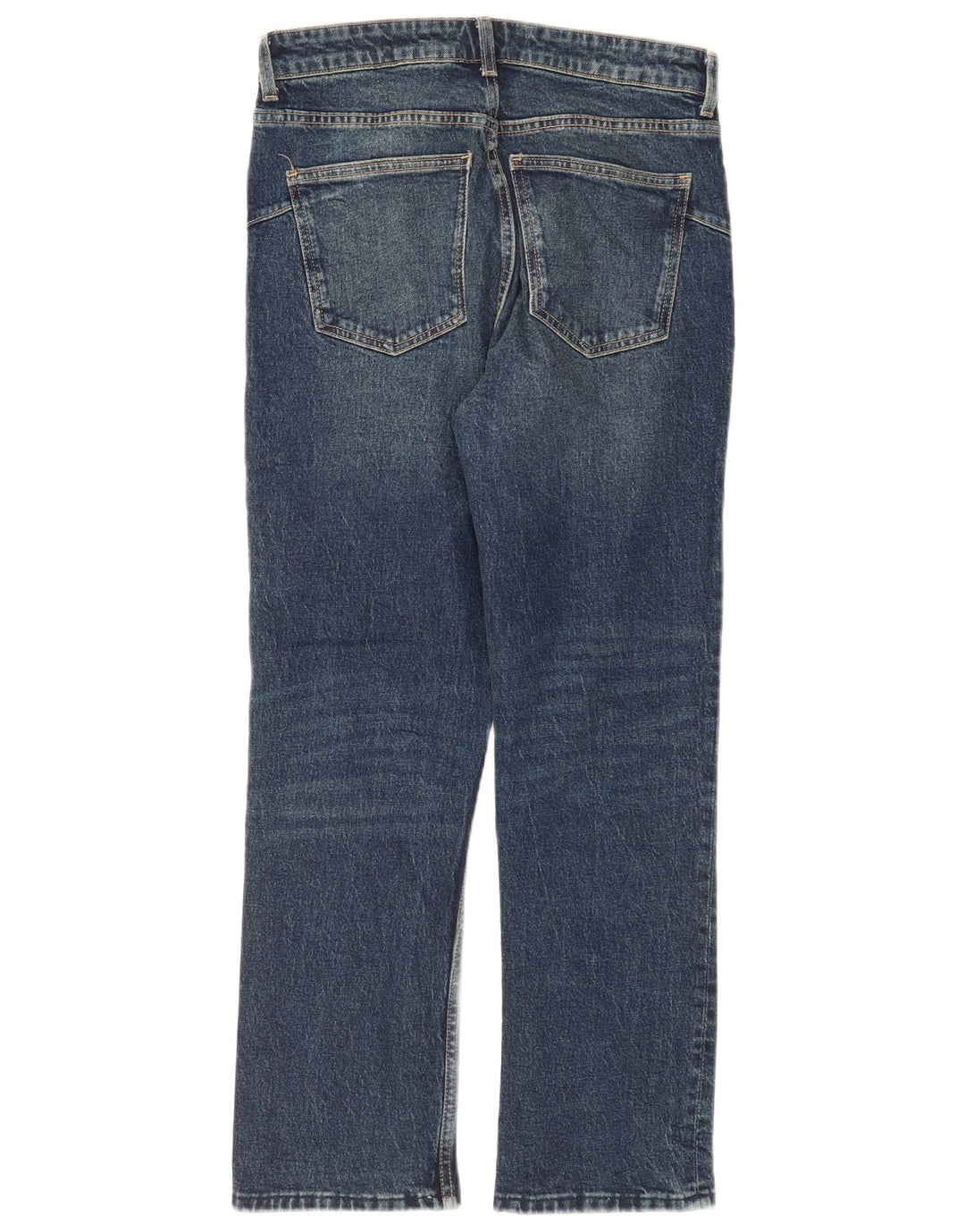 Zara Γυναικείο Straight Jeans EU 40 Medium W30 L28 Navy Blue