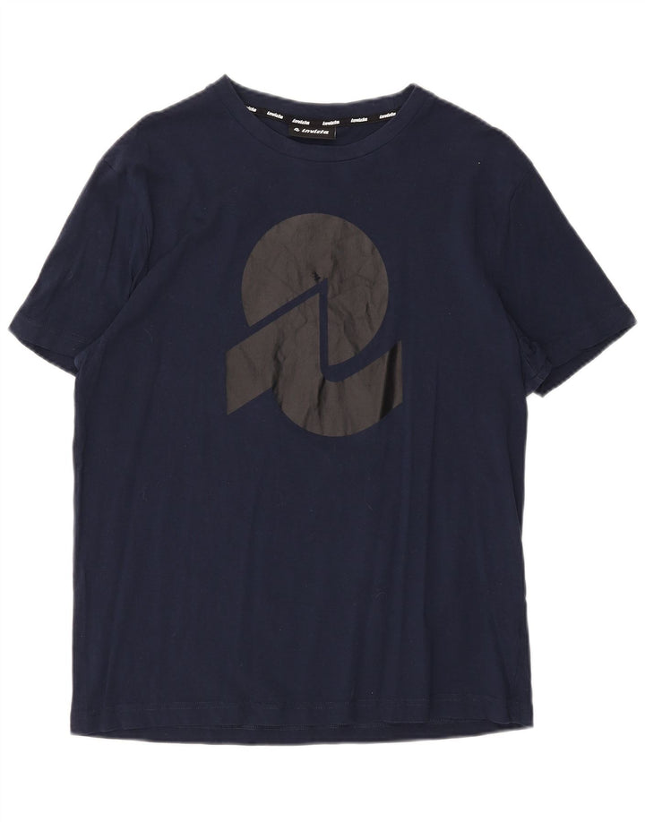 Ανδρικό γραφικό μπλουζάκι Invicta Top Large Navy Blue από βαμβάκι