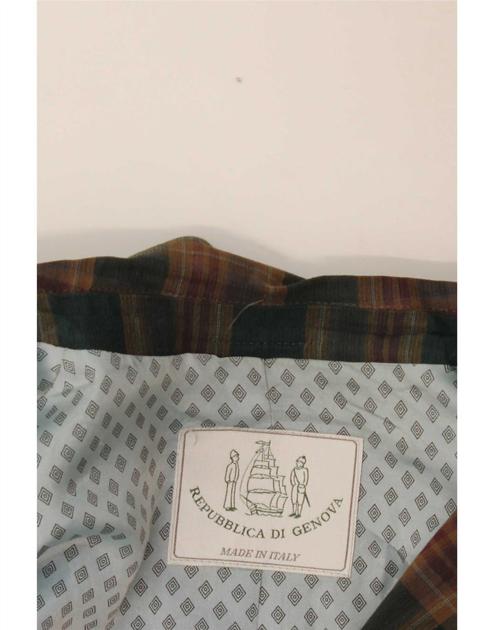 Vintage Ανδρικό σακάκι με 2 κουμπιά σακάκι UK 40 Large Green Check