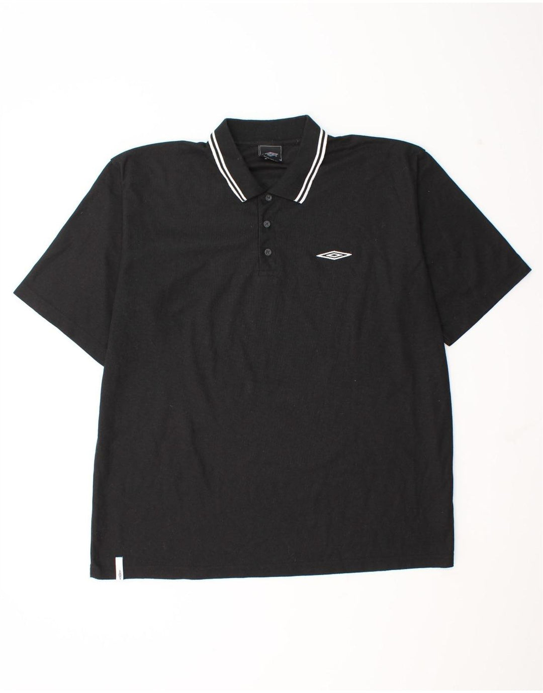 Ανδρικό πουκάμισο πόλο Umbro 2XL Μαύρο πολυεστέρα