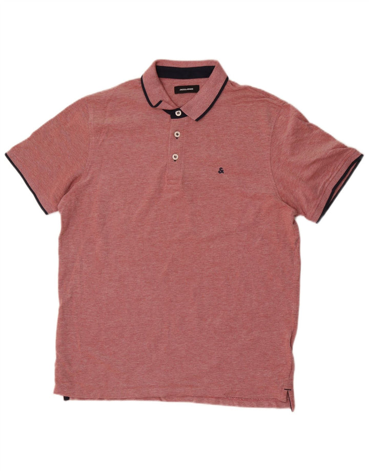 Jack & Jones Ανδρικό Πόλο Μπλουζάκι XL Κόκκινο