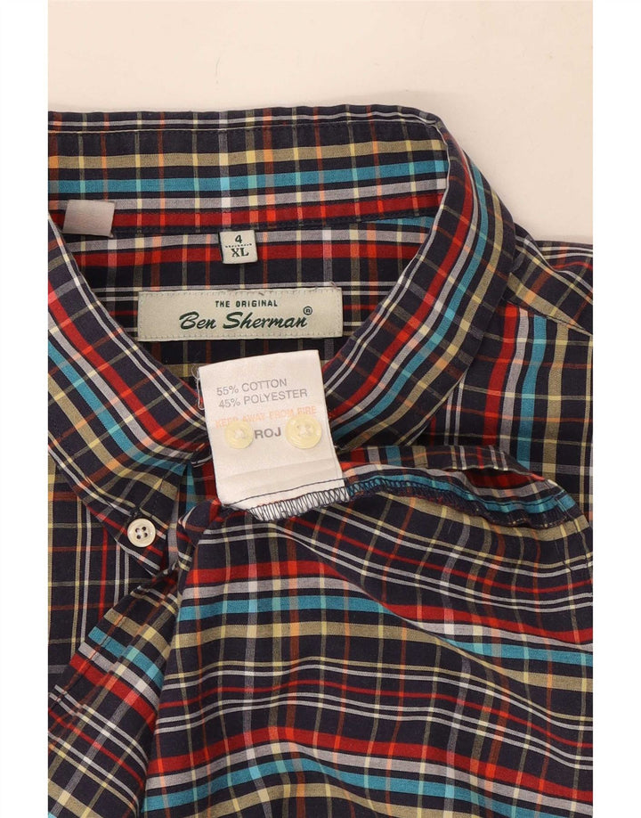 Ανδρικό κοντομάνικο πουκάμισο Ben Sherman XL Πολύχρωμο βαμβακερό