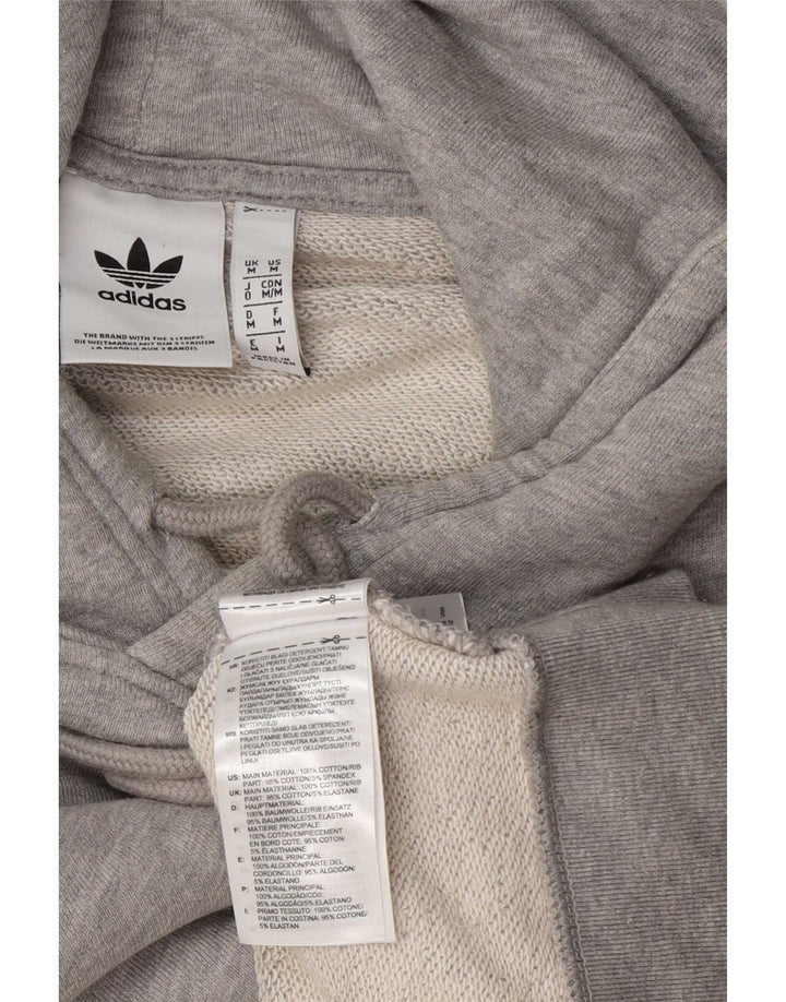 Adidas Ανδρικό Hoodie Jumper Μεσαίο γκρι βαμβακερό