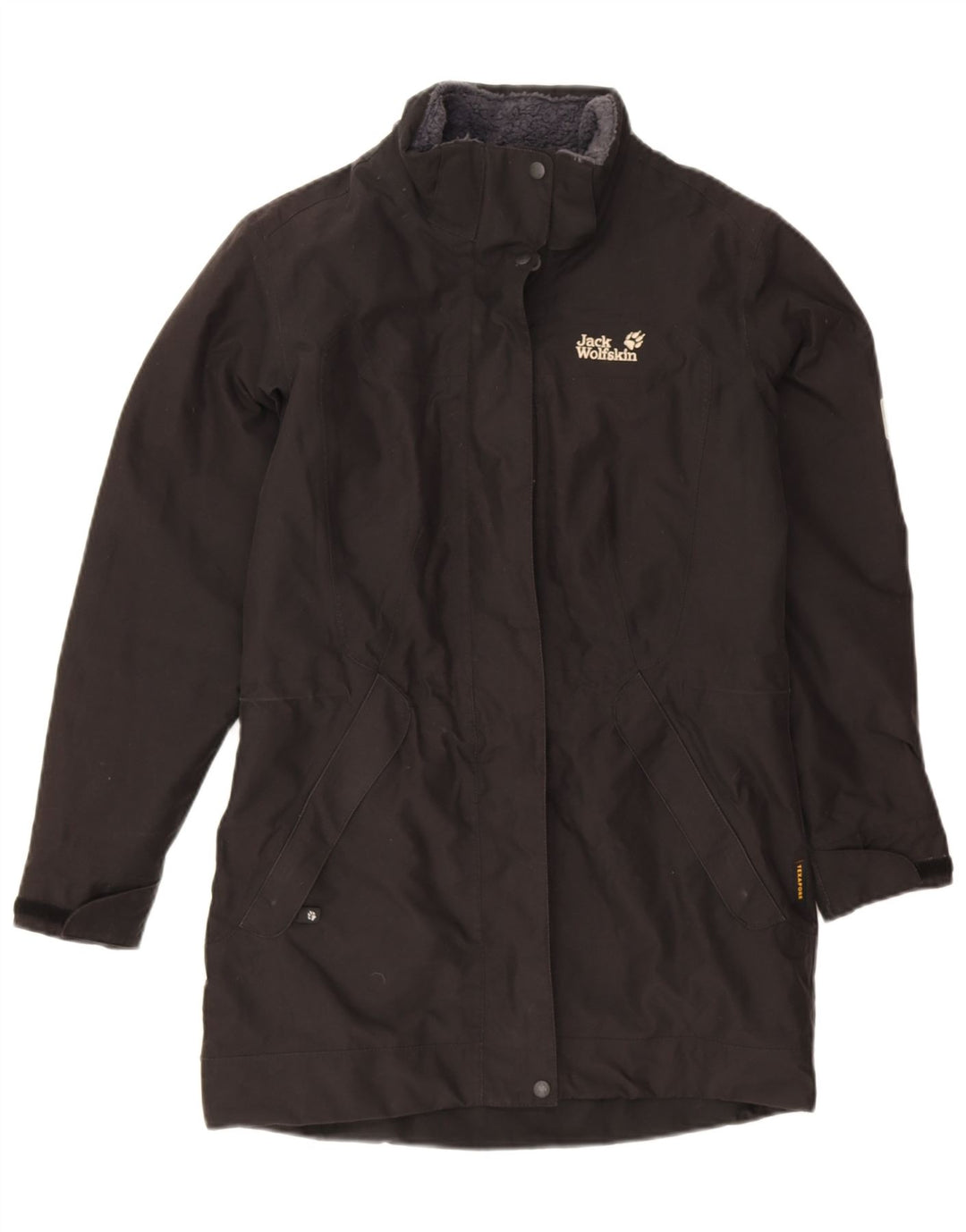 Jack Wolfskin Γυναικείο παλτό αντιανεμικό UK 10 Small Black Polyester