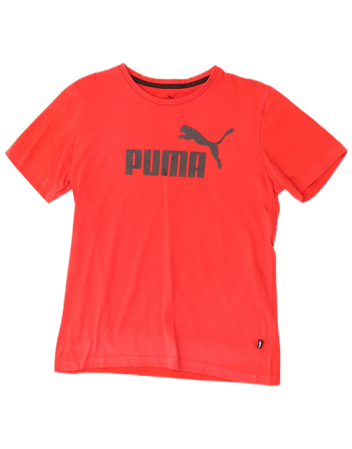 Ανδρικό γραφικό μπλουζάκι Puma, μικρό κόκκινο βαμβακερό