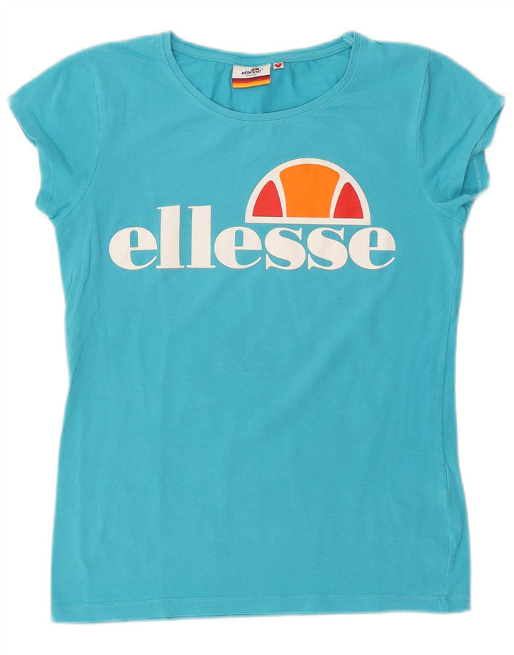 Γυναικείο γραφικό μπλουζάκι Heritage ELLESSE Top 10 Μικρό Μπλε Βαμβάκι