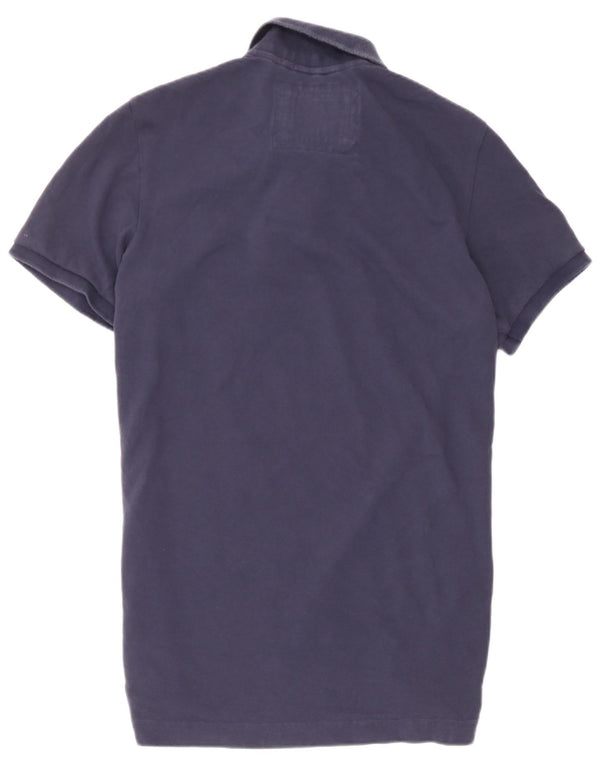 Superdry Γυναικείο Πόλο Μπλουζάκι UK 20 2XL Navy Blue Cotton