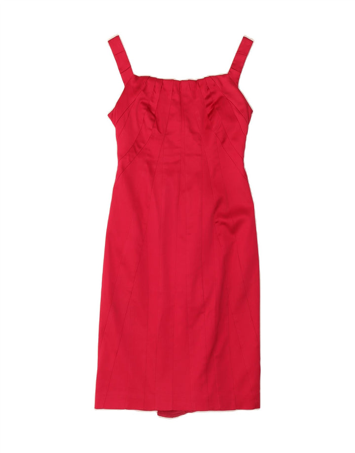 KAREN MILLEN Womens Sheath Dress UK 12 Medium  Pink Polyamide Vintage Karen Millen and Second-Hand Karen Millen from Messina Hembry 