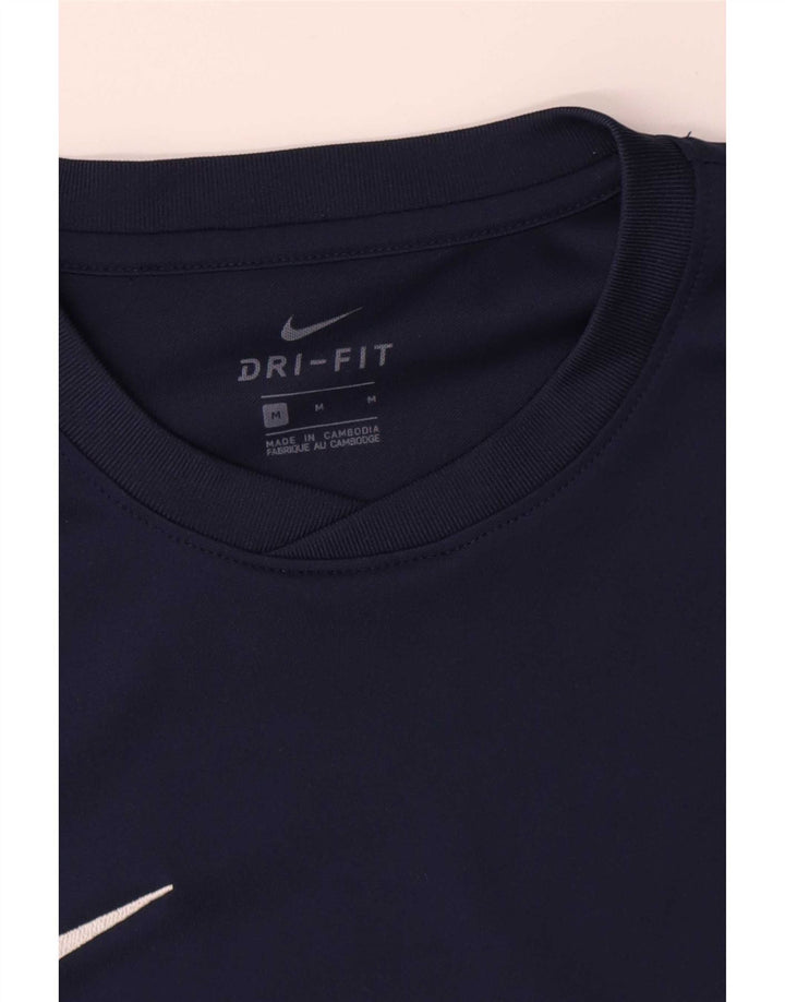 Ανδρικό τοπ Nike Dri Fit Μακρυμάνικο μεσαίο, μπλε ναυτικό πολυεστέρας