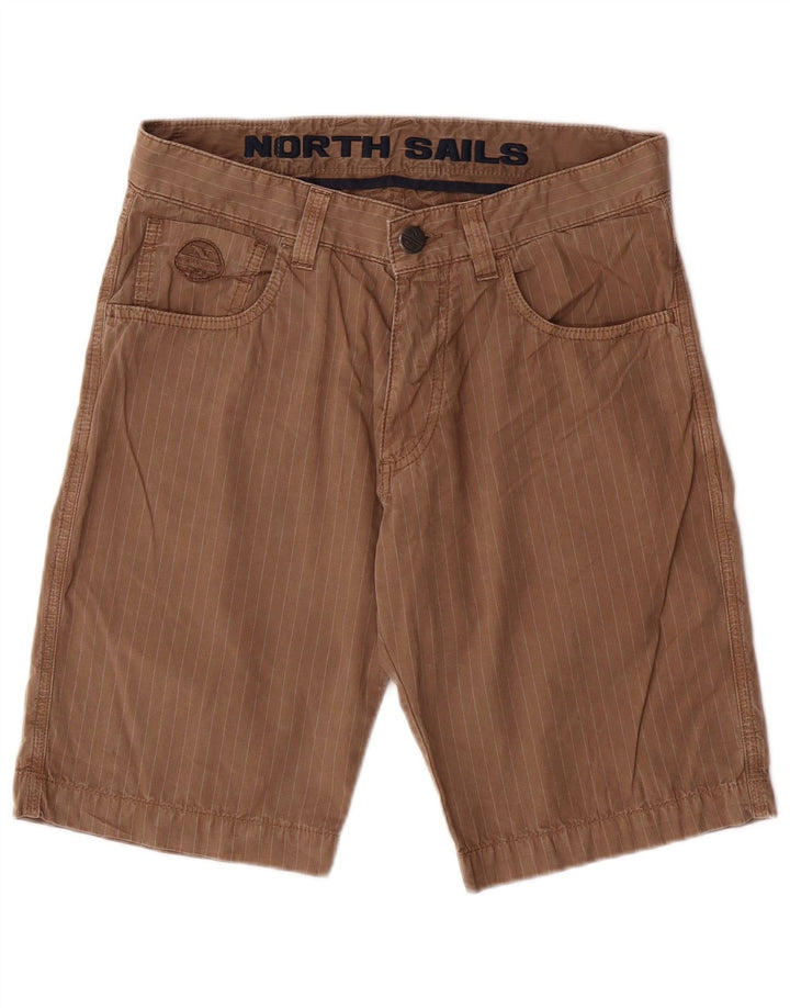 NORTH SAILS Ανδρικό σορτς casual W30 Βαμβακερό μεσαίο καφέ ριγέ