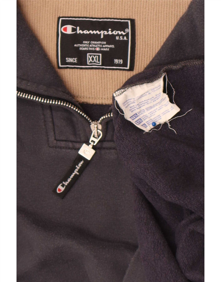 Ανδρικό φούτερ με φερμουάρ Champion Jumper 2XL Γκρι βαμβακερό