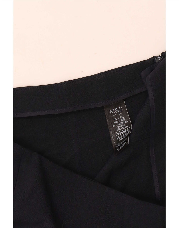 Marks & Spencer Γυναικείο Slim Suit Παντελόνι UK 12 Medium W30 L30 Navy Blue