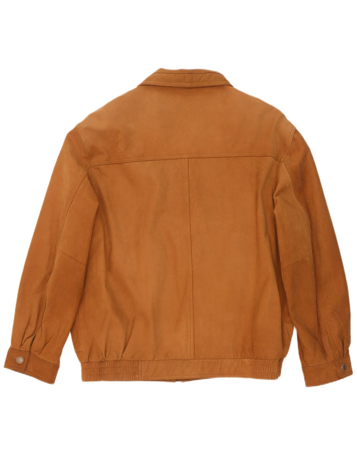 WESTBURY Ανδρικό Suede Bomber Jacket IT 54 2XL Beige Leather