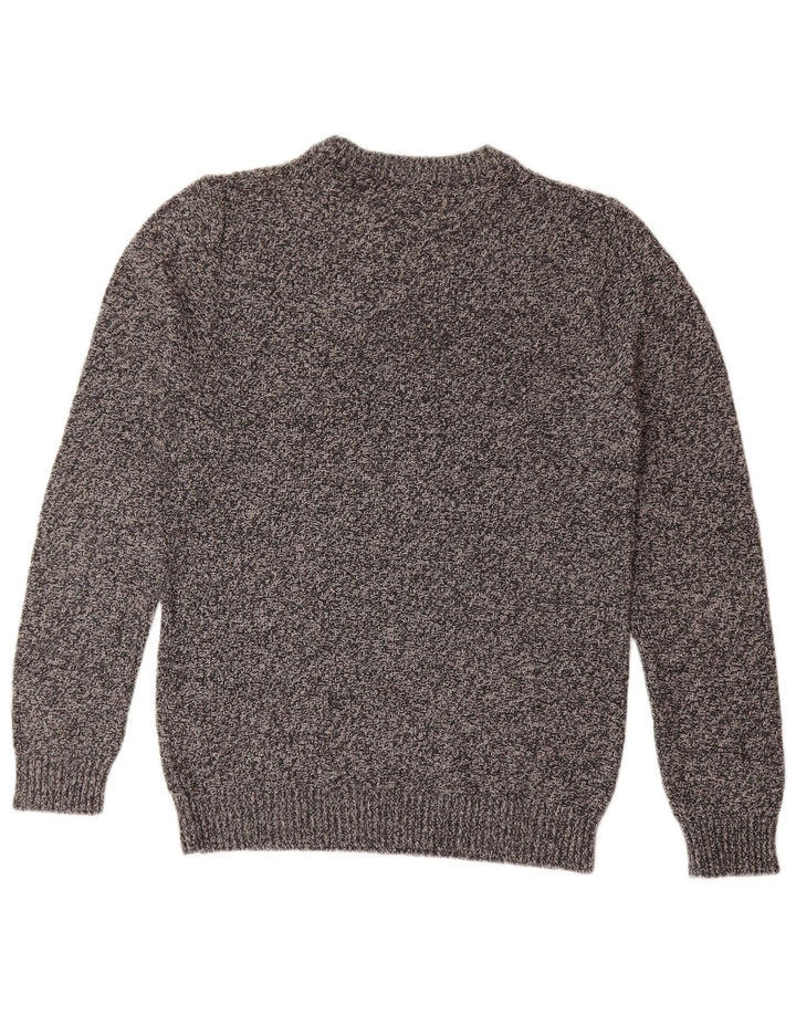 Jack & Jones Ανδρικό πουλόβερ με λαιμόκοψη μεσαίου γκρι βαμβακερό