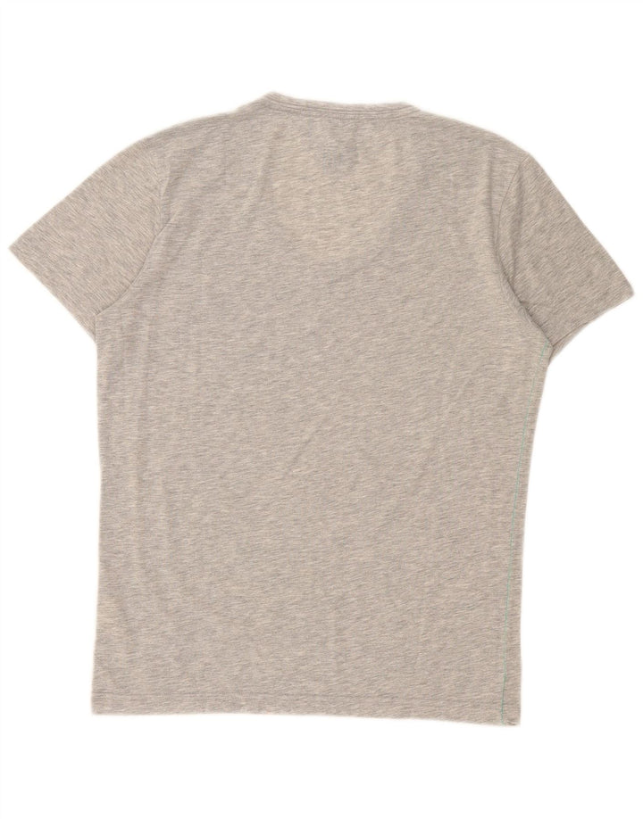Ανδρικό γραφικό T-Shirt Tommy Hilfiger Τοπ μεσαίου γκρι πολυεστέρας