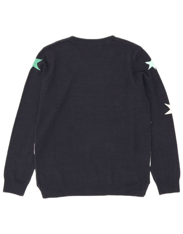 Marks & Spencer Γυναικείο πουλόβερ με λαιμόκοψη UK 10 Small Navy Blue