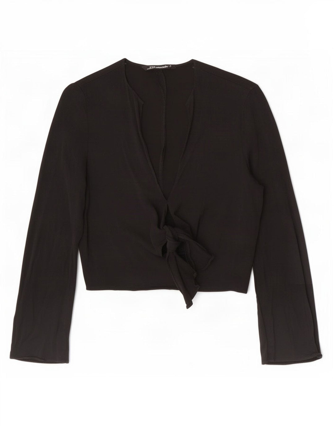Zara Γυναικείο Bolero Top UK 12 Medium Black