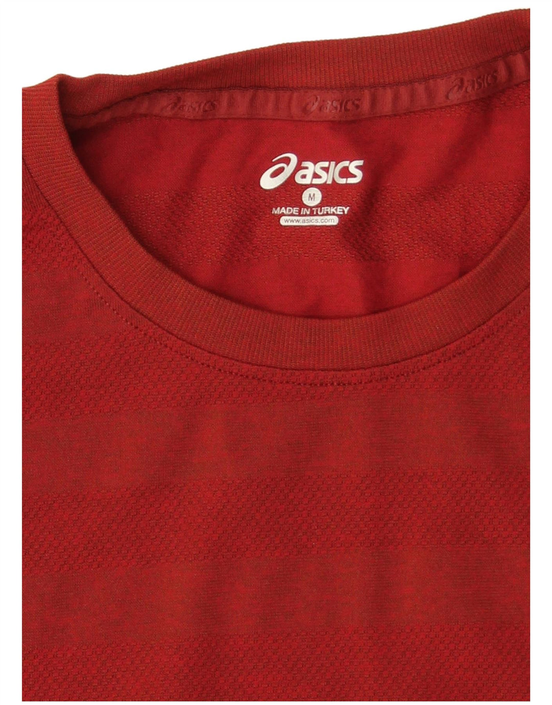 Ανδρικό T-Shirt ASICS Top Μεσαίο κόκκινο ριγέ