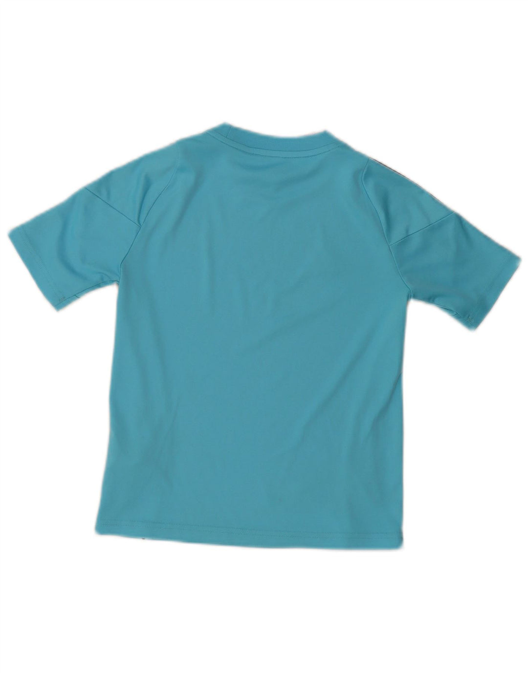 Adidas Boys Aeroready T-Shirt Top 9-10 Years Blue Polyester