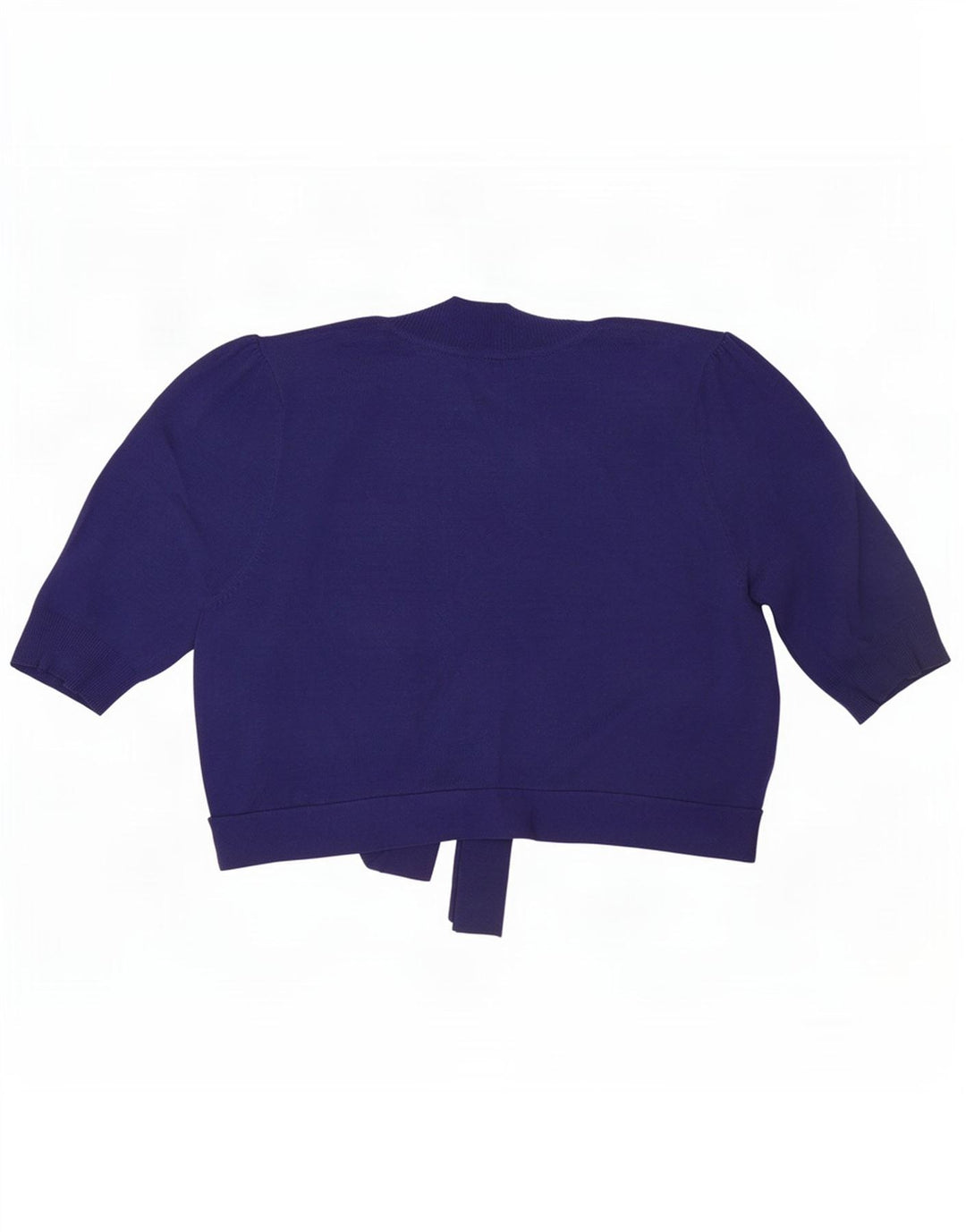 Marks & Spencer Γυναικείο κοντομάνικο πουλόβερ ζακέτα UK 14 Medium Navy Blue