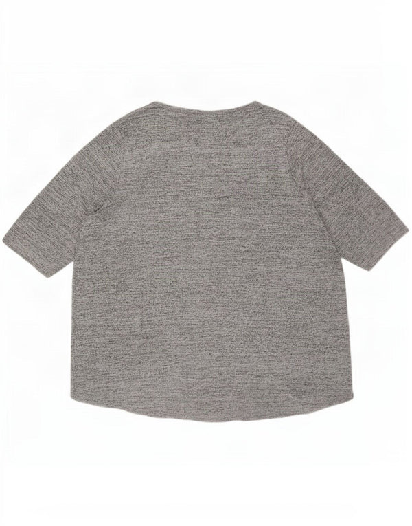 Marks & Spencer Γυναικείο Autograph Graphic Top 3/4 Sleeve UK 26 5XL Grey