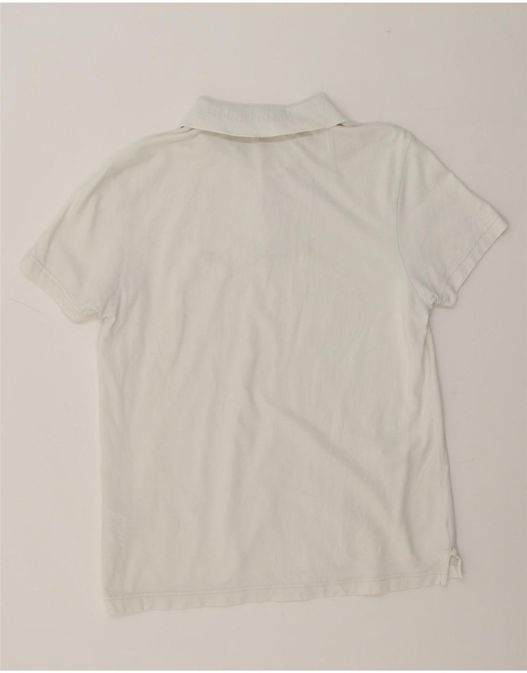 CALVIN KLEIN JEANS Mens Polo Shirt Large White Cotton Vintage Calvin Klein Jeans and Second-Hand Calvin Klein Jeans from Messina Hembry 