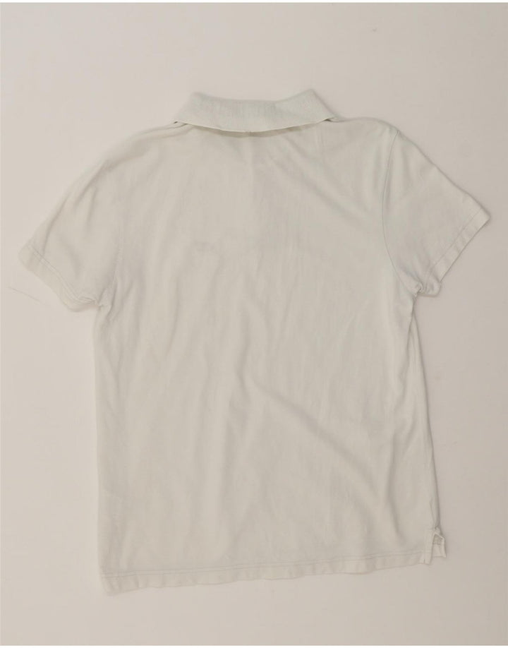 CALVIN KLEIN JEANS Mens Polo Shirt Large White Cotton Vintage Calvin Klein Jeans and Second-Hand Calvin Klein Jeans from Messina Hembry 