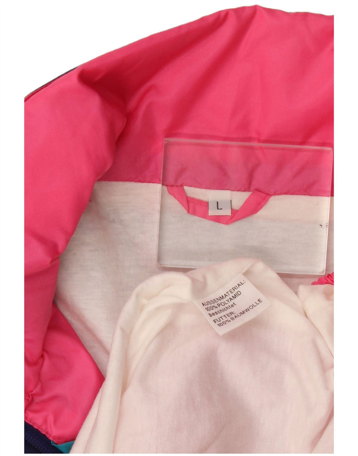 Vintage Ανδρικό Μπουφάν Anorak UK 40 Μεγάλο Ροζ Χρώμα Πολυαμίδιο