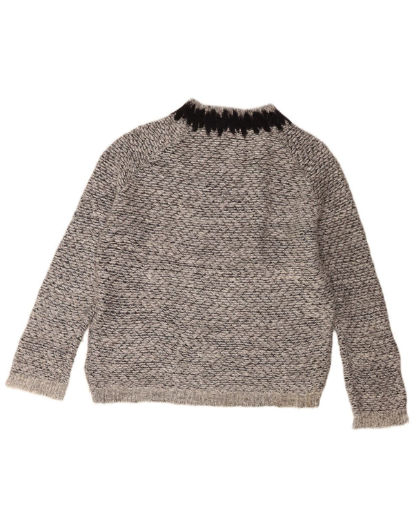 Whistles Γυναικείο πουλόβερ με λαιμόκοψη UK 16 Large Grey Flecked Polyester