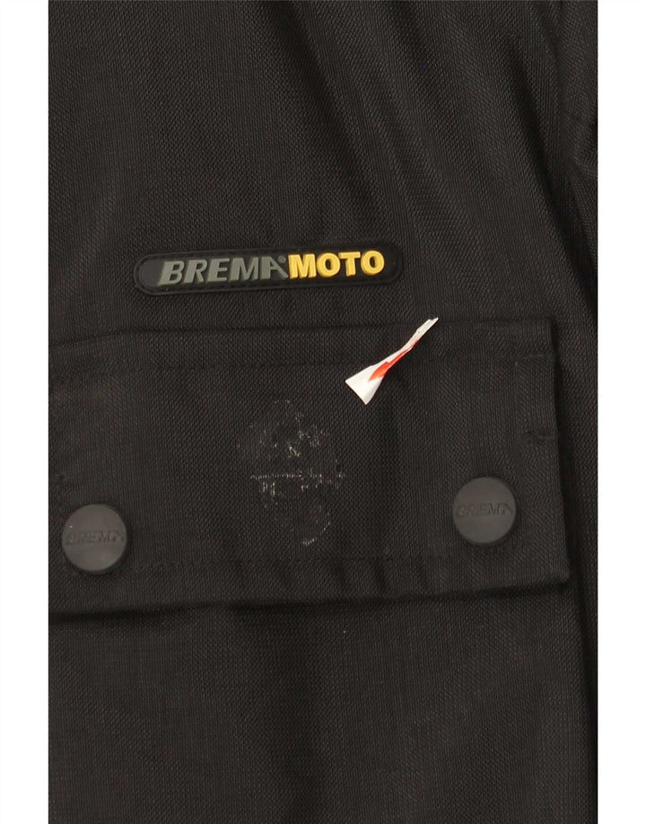 Brema Mens Graphic Racer Jacket IT 50 Large Black Colourblock