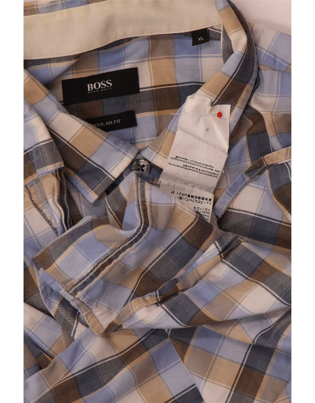 Ανδρικό πουκάμισο Hugo Boss Regular Fit XL Πολύχρωμο βαμβακερό