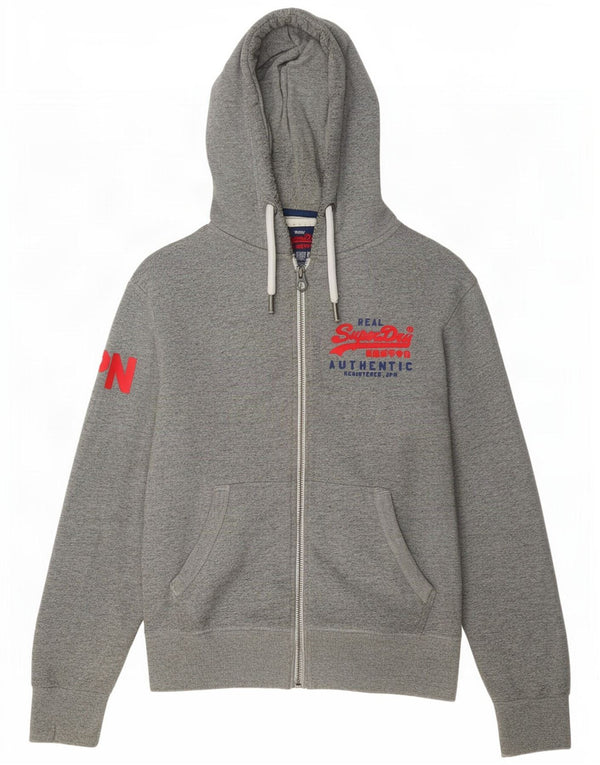 Ανδρικό πουλόβερ με κουκούλα με φερμουάρ Superdry μεσαίο βαμβακερό