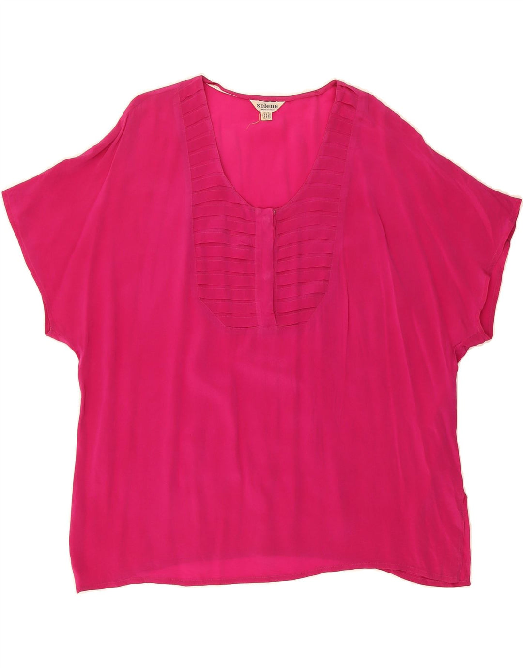 SELENE Womens Blouse Top UK 18 XL Pink Vintage Selene and Second-Hand Selene from Messina Hembry 