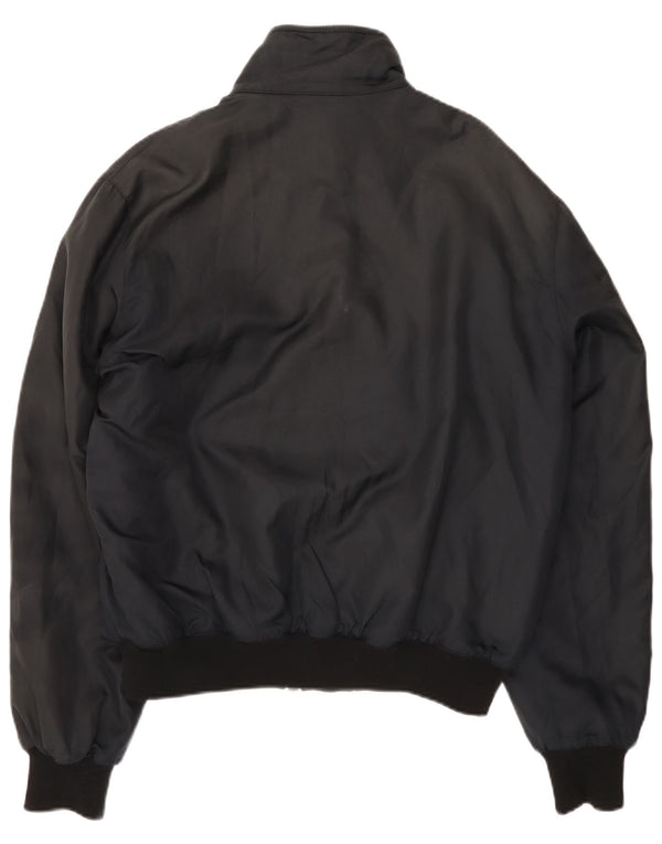 REFRIGIWEAR Mens Bomber Jacket UK 40 Large Navy Blue Polyamide