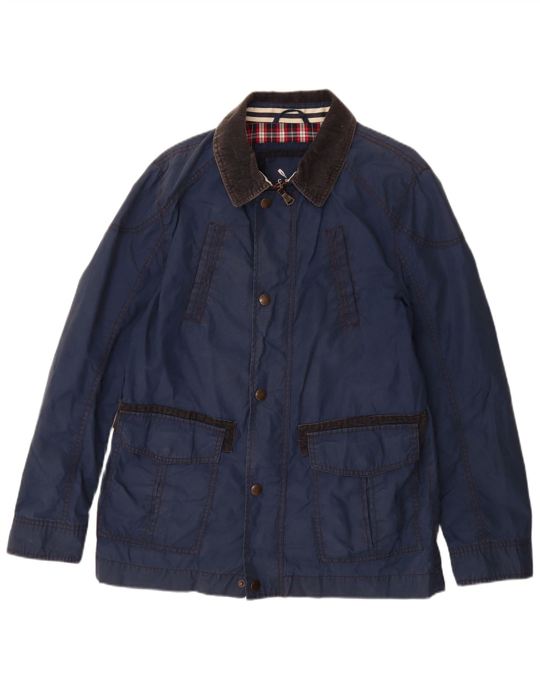CREW CLOTHING Ανδρικό Utility Jacket UK 38 Medium Blue Cotton