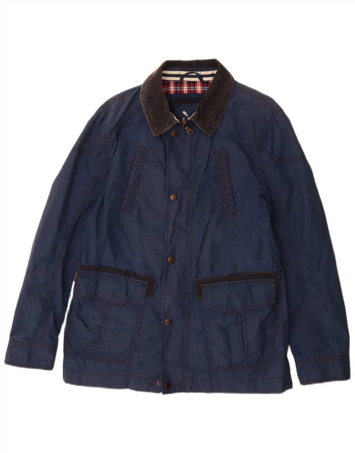 CREW CLOTHING Ανδρικό Utility Jacket UK 38 Medium Blue Cotton