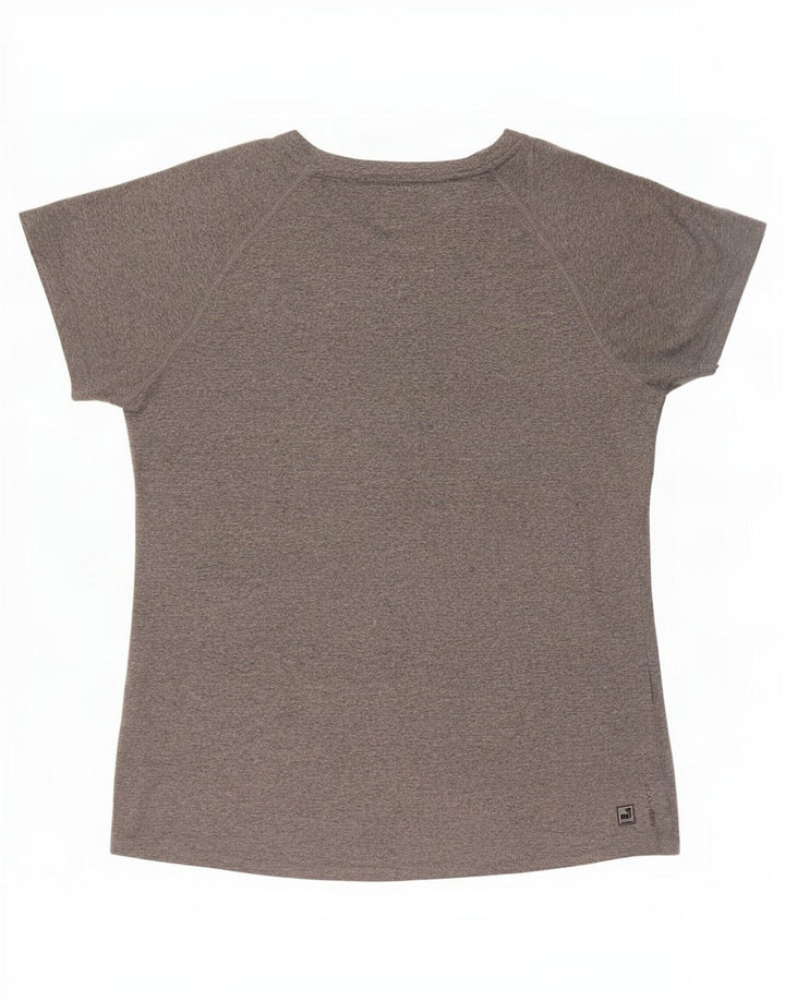 The North Face γυναικείο T-shirt Top UK 12 Medium Grey Flecked Polyester