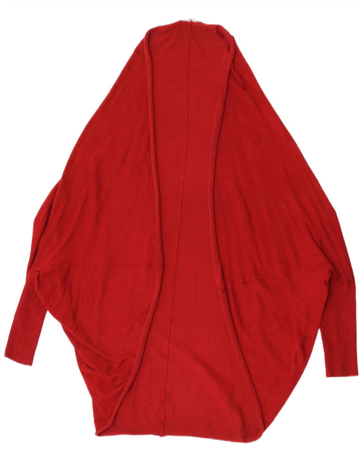 Zara Γυναικείο πουλόβερ Poncho Cardigan UK 14 Medium Maroon