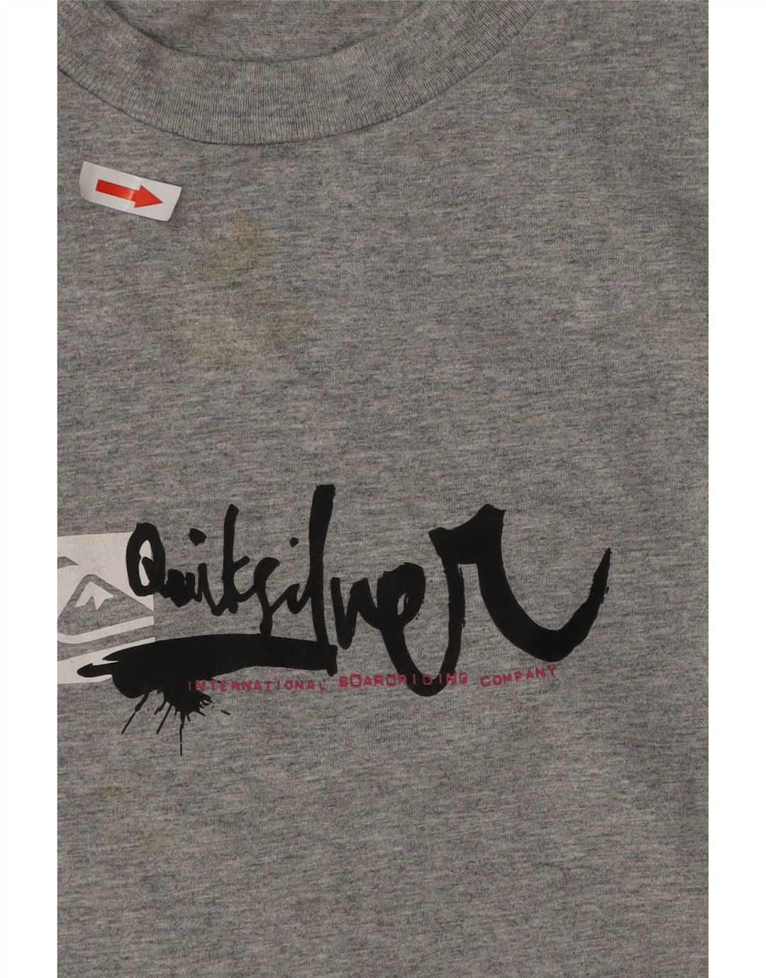 Ανδρικό γραφικό μπλουζάκι Quiksilver Top Large Grey